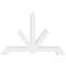 Ekena Millwork Vanguard Architectural Grade PVC Gable Bracket, 84"W x 56"H x 6"D x 6"F, 16/12 Pitch GBP084X56X0606VAN00 - alternate 2